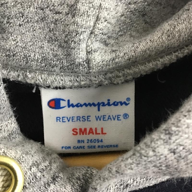 チャンピオン Campion パーカー 長袖 C8-J104 REVERSE WEAVE S 無地 紺 / ネイビー / メンズ USED 古着 中古 10080372