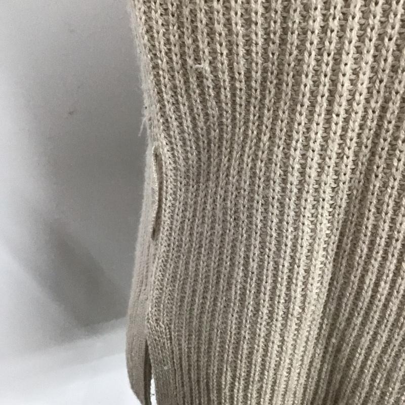 ナチュラルビューティーベーシック NATURAL BEAUTY BASIC ニット、セーター 長袖 タートルネック M 無地 ベージュ / ベージュ / レディース USED 古着 中古 10080396