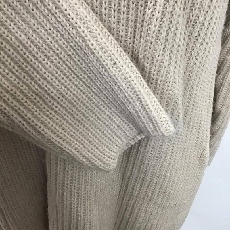 ナチュラルビューティーベーシック NATURAL BEAUTY BASIC ニット、セーター 長袖 タートルネック M 無地 ベージュ / ベージュ / レディース USED 古着 中古 10080396