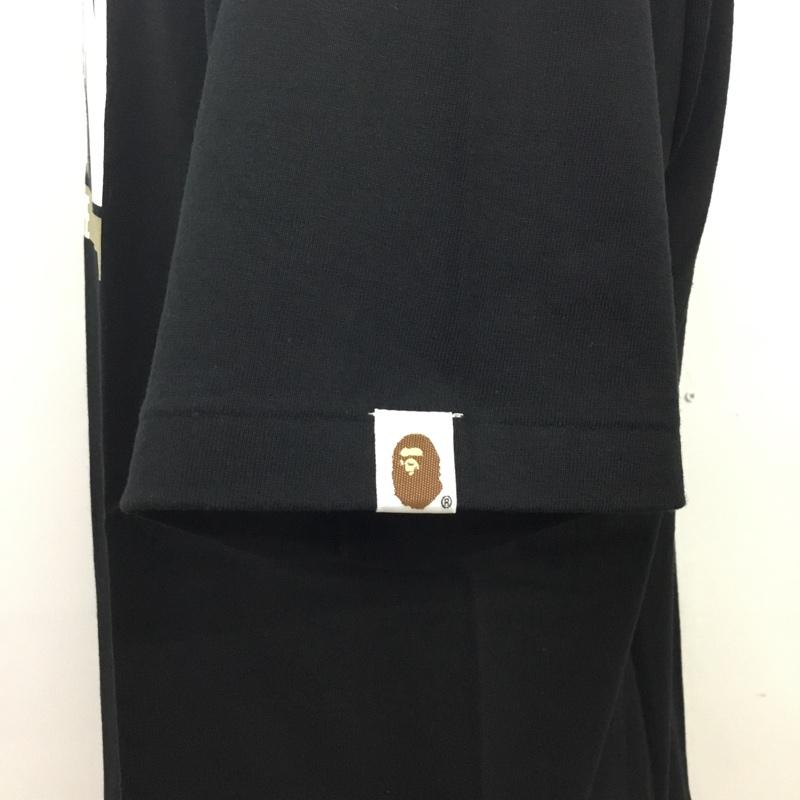 アベイシングエイプ A BATHING APE Tシャツ 半袖 UNION L プリント 黒 / ブラック / メンズ USED 古着 中古 10080496