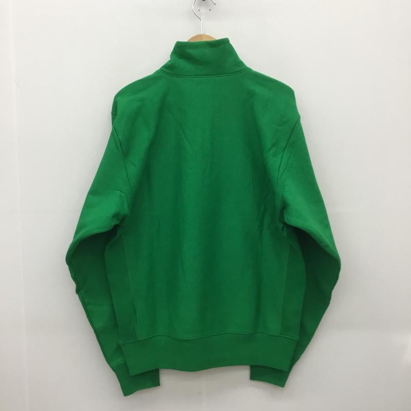 チャンピオン Champion トレーナー 長袖 DENIM TEARS デニムティアーズ Reverse Weave リバースウィーブ ハーフジップ L ロゴ、文字 緑 / グリーン / メンズ USED 古着 中古 10080512
