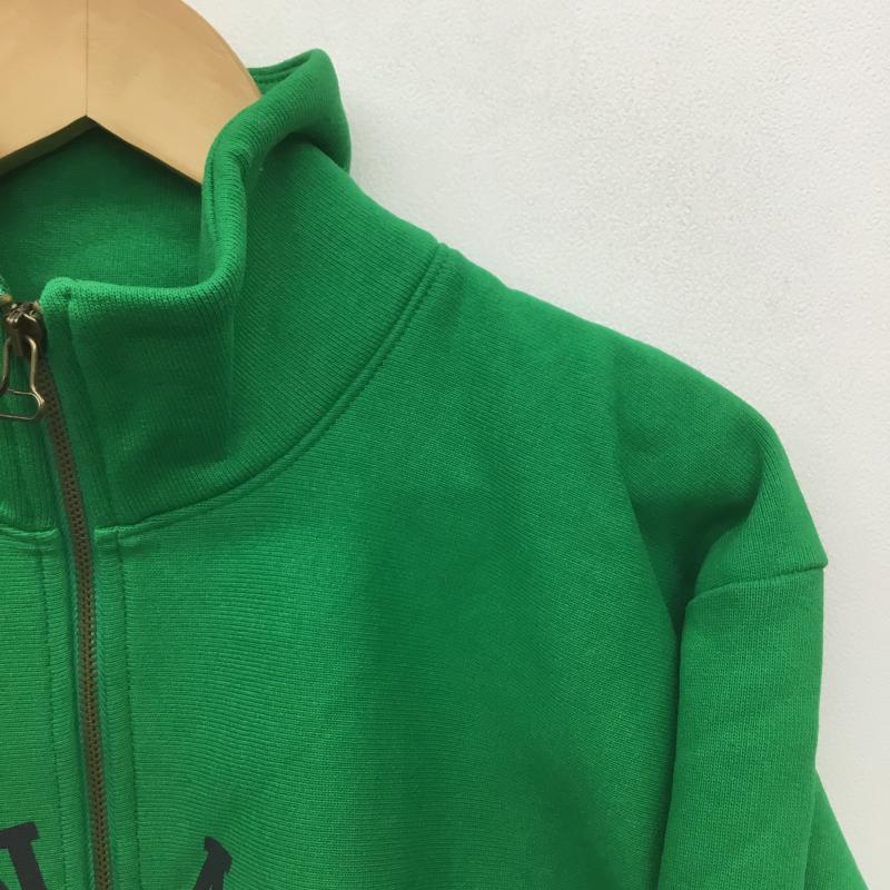 チャンピオン Champion トレーナー 長袖 DENIM TEARS デニムティアーズ Reverse Weave リバースウィーブ ハーフジップ L ロゴ、文字 緑 / グリーン / メンズ USED 古着 中古 10080512