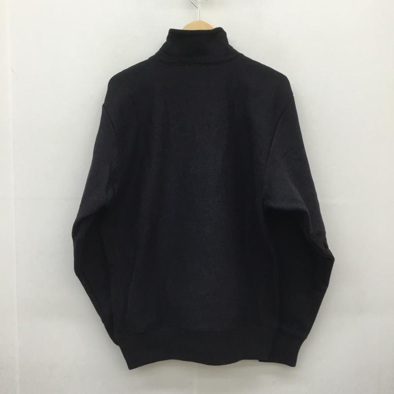 チャンピオン Champion トレーナー 長袖 DENIM TEARS デニムティアーズ Reverse Weave リバースウィーブ ハーフジップ L ロゴ、文字 黒 / ブラック / メンズ USED 古着 中古 10080513