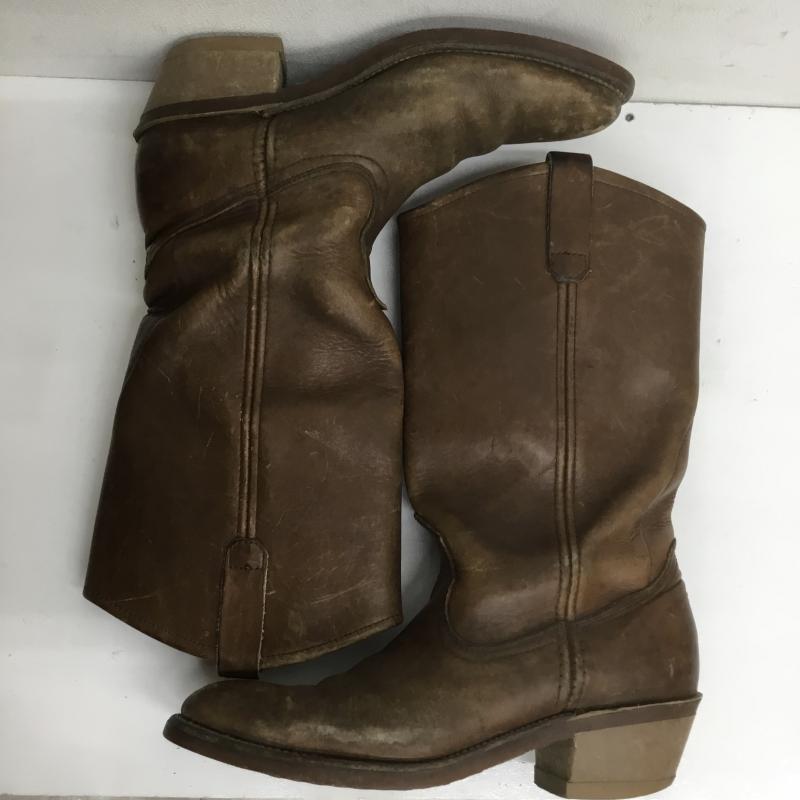 レッドウィング RED WING ブーツ 一般 PECOS BOOTS ペコスブーツ 70's 80's US:7 茶 / ブラウン / メンズ USED 古着 中古 10080538