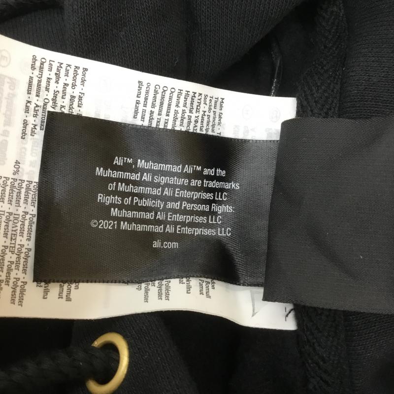 チャンピオン Champion パーカー 長袖 REVERSE WEAVE モハメドアリ Muhammad Ali XL ロゴ、文字 黒 / ブラック / メンズ USED 古着 中古 10080589