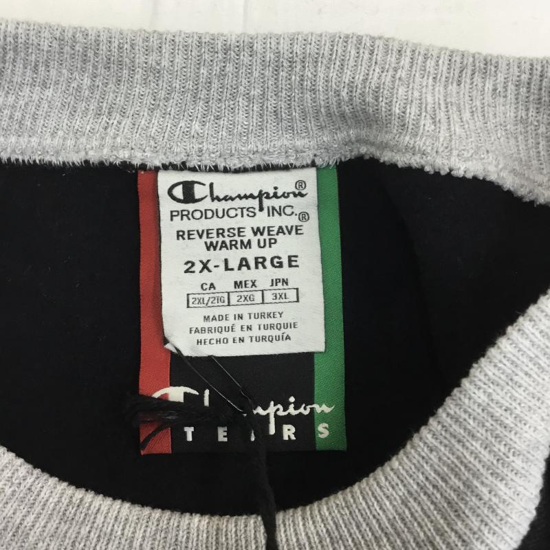 チャンピオン Champion トレーナー 長袖 DENIM TEARS デニムティアーズ Reverse Weave リバースウィーブ XXL ロゴ、文字 黒 / ブラック / メンズ USED 古着 中古 10080590