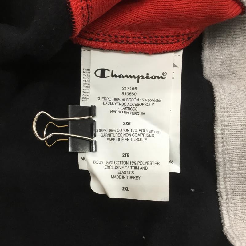 チャンピオン Champion トレーナー 長袖 DENIM TEARS デニムティアーズ Reverse Weave リバースウィーブ XXL ロゴ、文字 黒 / ブラック / メンズ USED 古着 中古 10080590