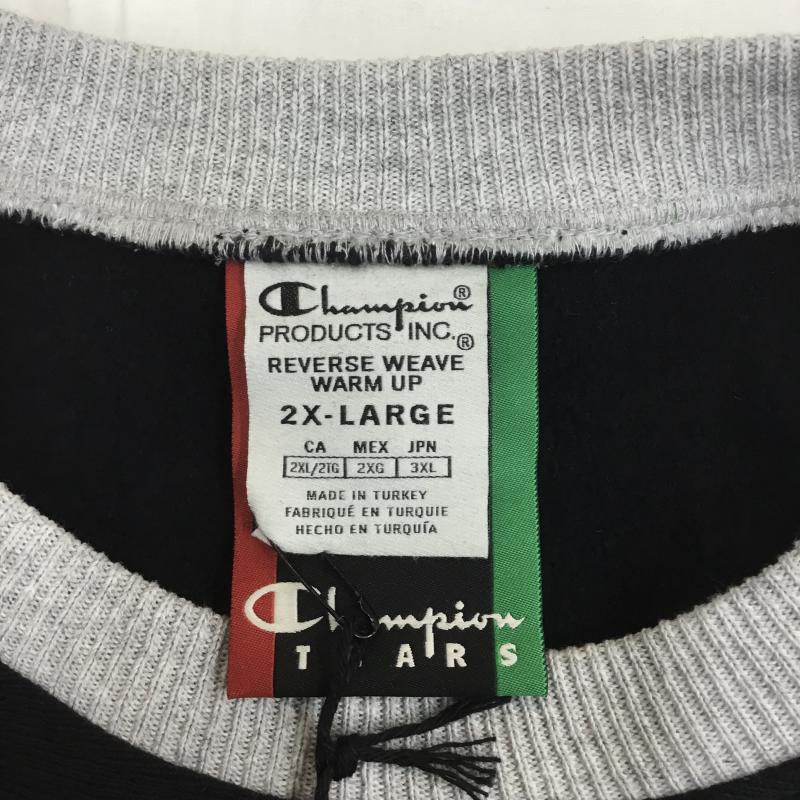 チャンピオン Champion トレーナー 長袖 DENIM TEARS デニムティアーズ Reverse Weave リバースウィーブ XXL ロゴ、文字 黒 / ブラック / メンズ USED 古着 中古 10080591