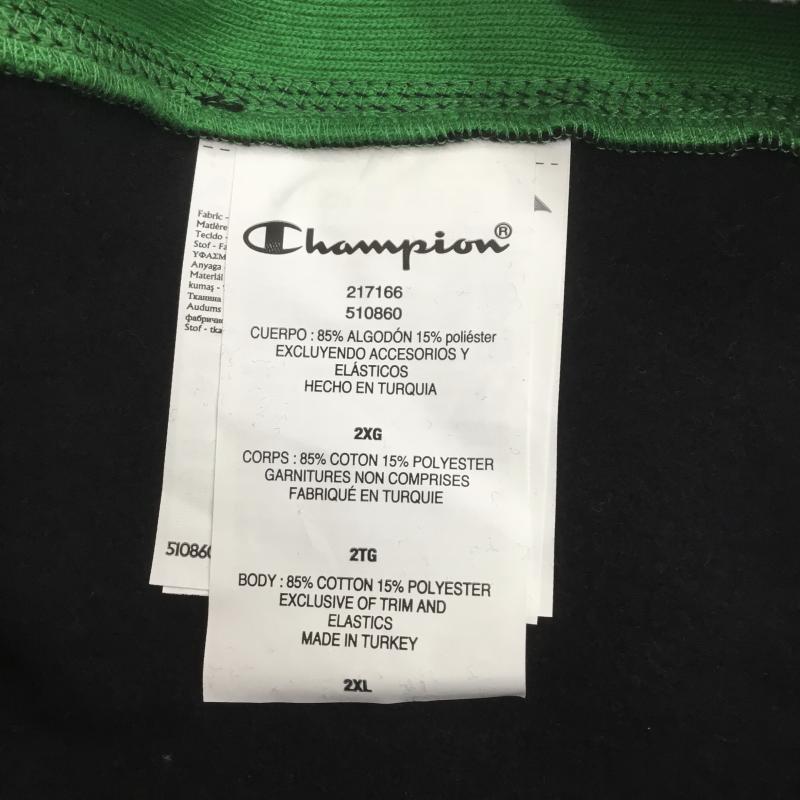 チャンピオン Champion トレーナー 長袖 DENIM TEARS デニムティアーズ Reverse Weave リバースウィーブ XXL ロゴ、文字 黒 / ブラック / メンズ USED 古着 中古 10080591