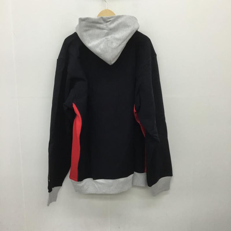 チャンピオン Champion パーカー 長袖 DENIM TEARS デニムティアーズ Reverse Weave リバースウィーブ XXL ロゴ、文字 黒 / ブラック / メンズ USED 古着 中古 10080595