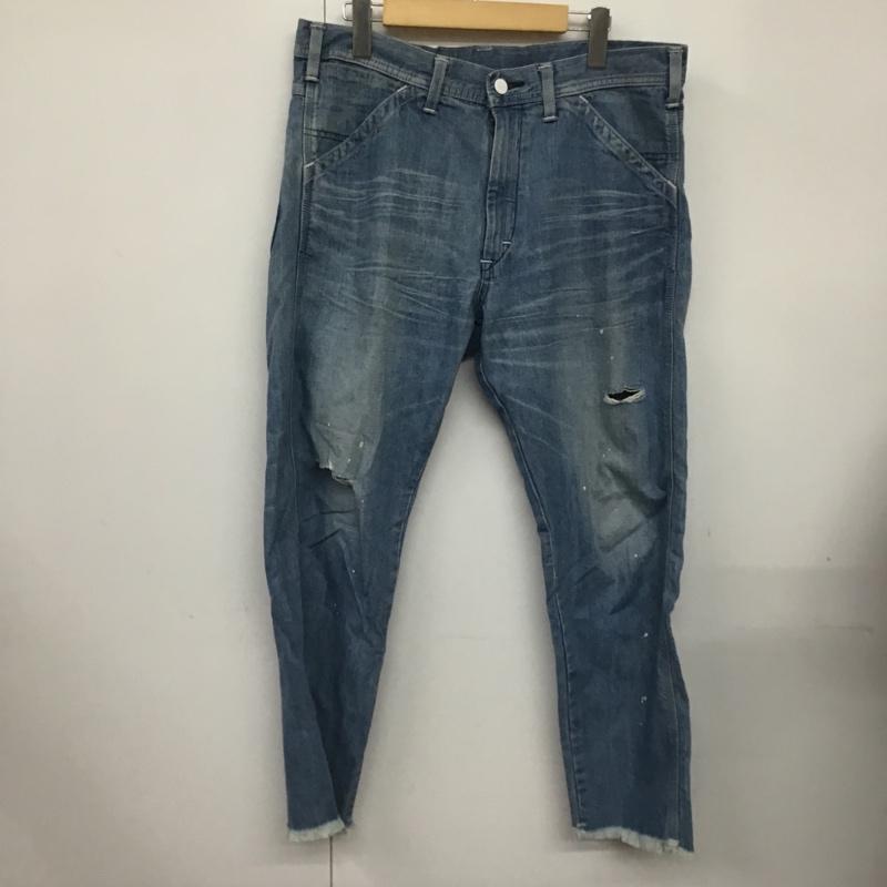 リー Lee パンツ デニム、ジーンズ 33インチ 無地 水色 / ライトブルー / メンズ USED 古着 中古 10080750