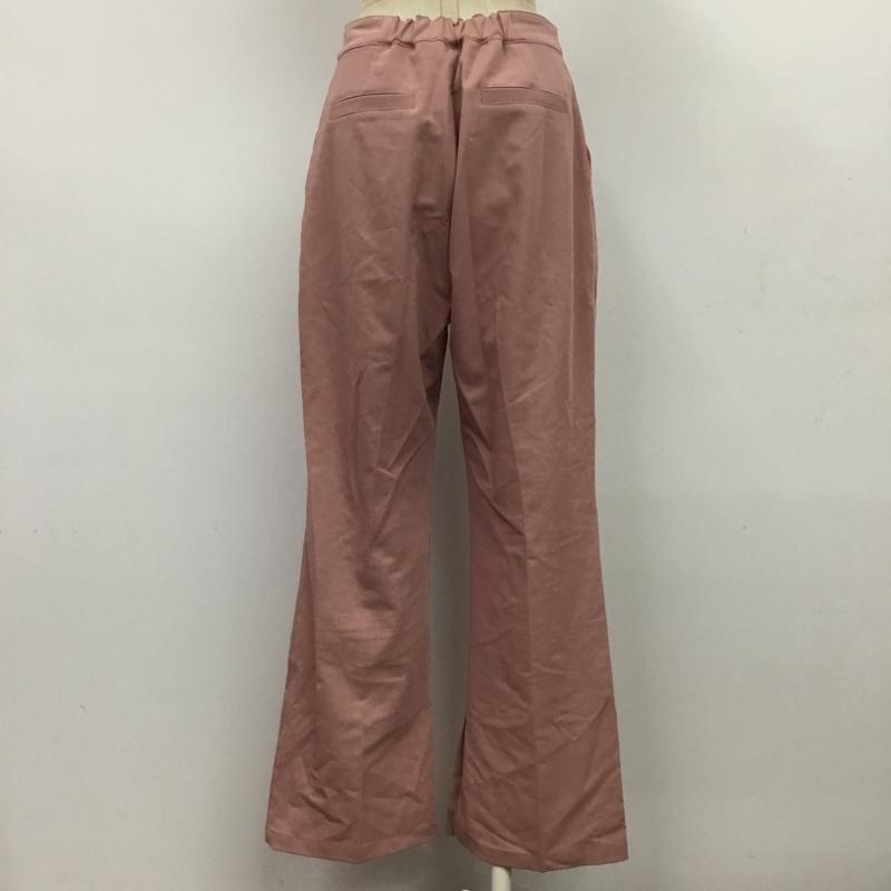 ビームス BEAMS パンツ スラックス フレアパンツ M 無地 桃 / ピンク / レディース USED 古着 中古 10080759