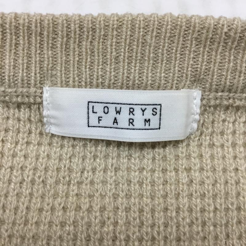 ローリーズファーム LOWRYS FARM ニット、セーター 長袖 FREE 無地 ベージュ / ベージュ / レディース USED 古着 中古 10080805