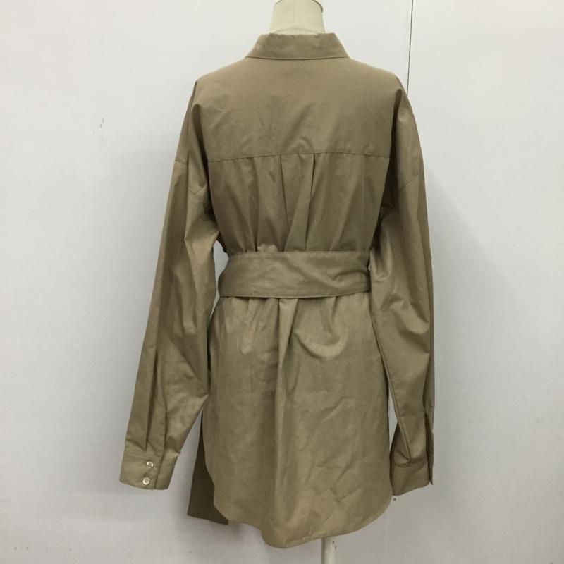 ジェイダ GYDA シャツ、ブラウス 長袖 FREE 無地 ベージュ / ベージュ / レディース USED 古着 中古 10080874