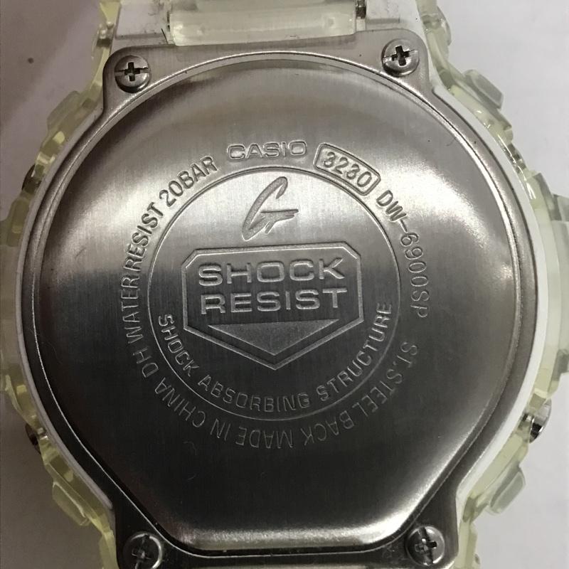 ジーショック G-SHOCK 腕時計 デジタル DW-6900SP スケルトン ロゴ、文字 透明 / クリア / メンズ USED 古着 中古 10080898