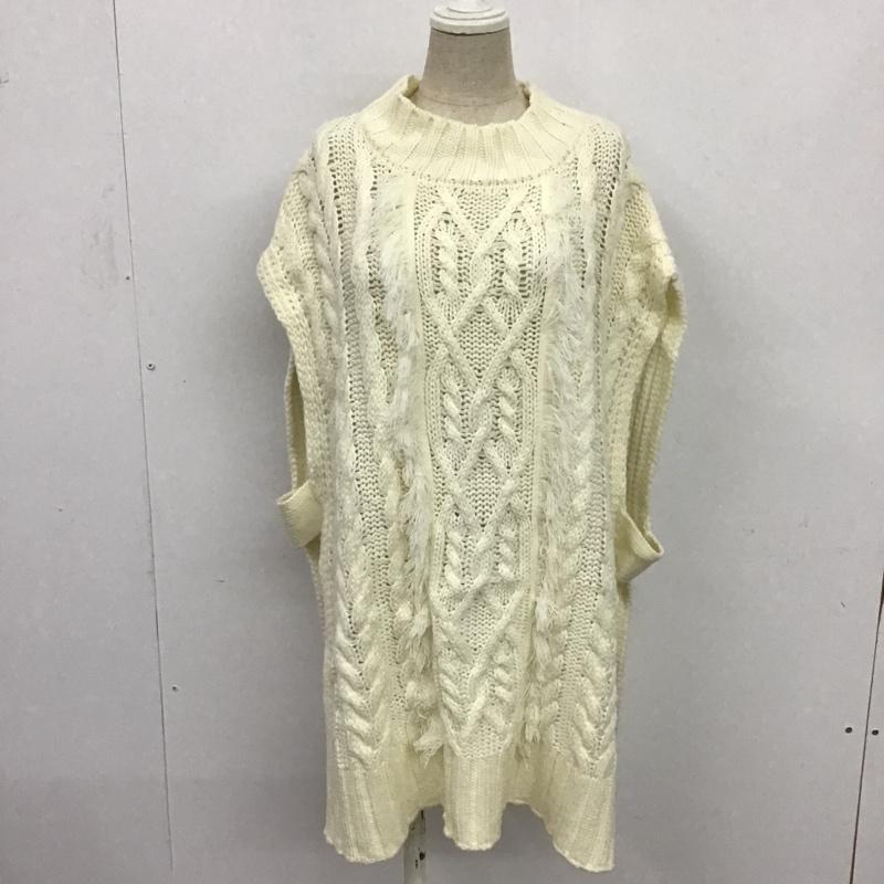 古着 USED ベスト ベスト ニットベスト M 無地 白 / ホワイト / レディース USED 古着 中古 10080937