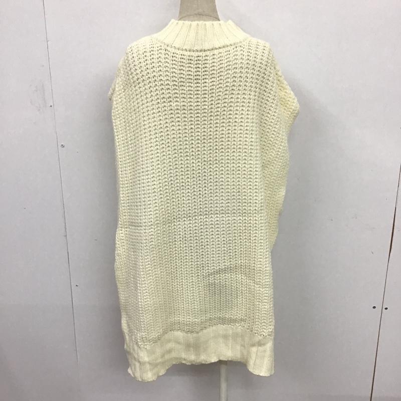 古着 USED ベスト ベスト ニットベスト M 無地 白 / ホワイト / レディース USED 古着 中古 10080937