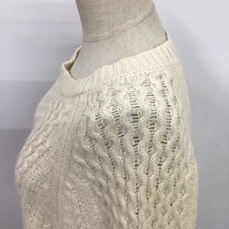アイテムズ アーバンリサーチ ITEMS URBAN RESEARCH ニット、セーター 長袖 FREE 無地 白 / ホワイト / レディース USED 古着 中古 10080940