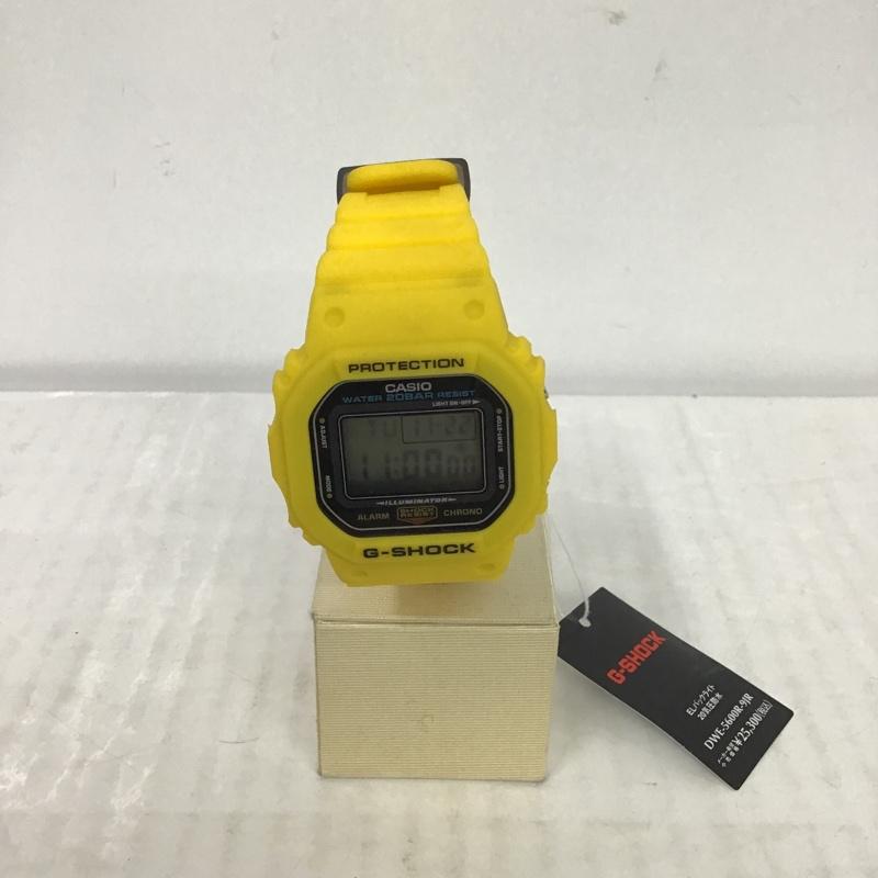 ジーショック G-SHOCK 腕時計 デジタル DWE-5600R 箱有 ロゴ、文字 黄 / イエロー / メンズ USED 古着 中古 10080991