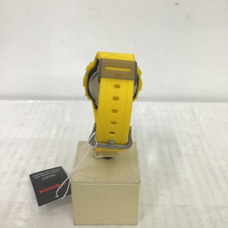 ジーショック G-SHOCK 腕時計 デジタル DWE-5600R 箱有 ロゴ、文字 黄 / イエロー / メンズ USED 古着 中古 10080991