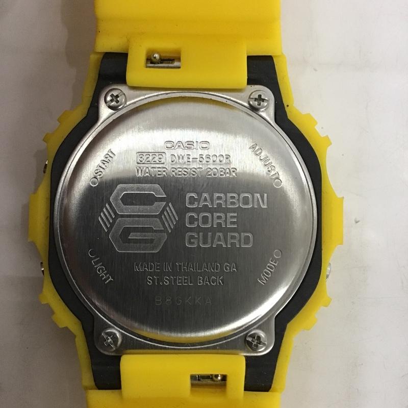 ジーショック G-SHOCK 腕時計 デジタル DWE-5600R 箱有 ロゴ、文字 黄 / イエロー / メンズ USED 古着 中古 10080991