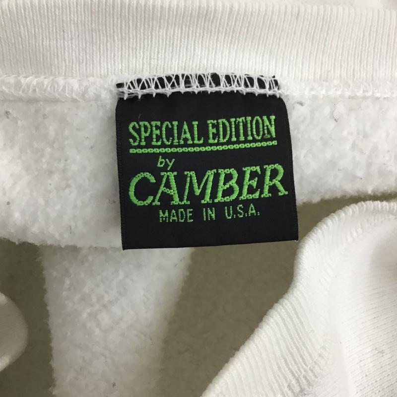 キャンバー CAMBER トレーナー 長袖 裏起毛 スウェット M 無地 白 / ホワイト / メンズ USED 古着 中古 10081012