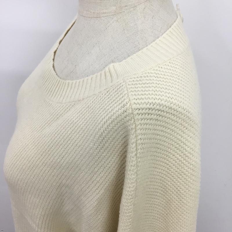 ローリーズファーム LOWRYS FARM ニット、セーター 長袖 LF620223AD FREE 無地 アイボリー / アイボリー / レディース USED 古着 中古 10081116