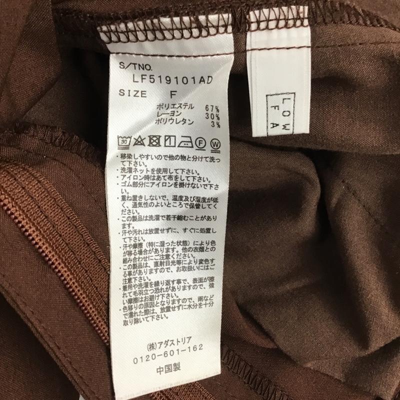 ローリーズファーム LOWRYS FARM パンツ スラックス LF519101AD FREE 無地 茶 / ブラウン / レディース USED 古着 中古 10081179