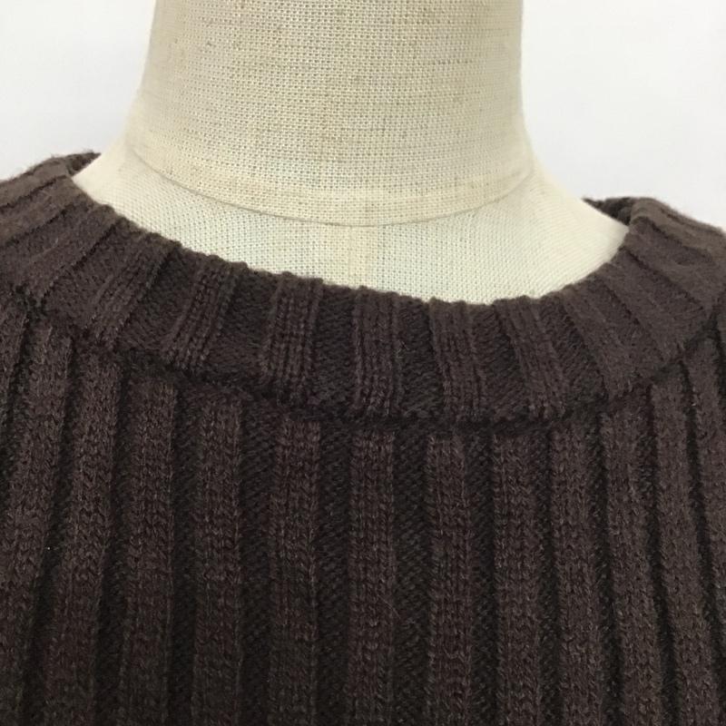 ロペピクニック ROPE' PICNIC ニット、セーター 長袖 GDM-50420-B リブスリットチュニックプルオーバー 38 無地 ダークブラウン / ダークブラウン / レディース USED 古着 中古 10081214