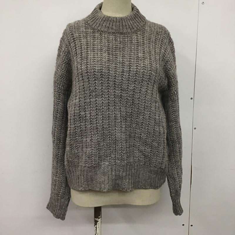 ジーナシス JEANASIS ニット、セーター 長袖 JS062192TS FREE 無地 灰 / グレー / レディース USED 古着 中古 10081218
