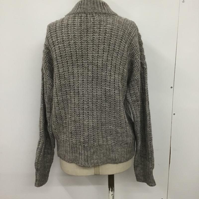 ジーナシス JEANASIS ニット、セーター 長袖 JS062192TS FREE 無地 灰 / グレー / レディース USED 古着 中古 10081218