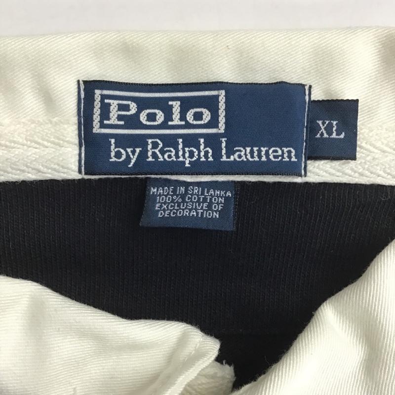 ポロバイラルフローレン Polo by RALPH LAUREN ポロシャツ 長袖 XL 無地 黒 / ブラック / X 紫 / パープル / メンズ USED 古着 中古 10081280