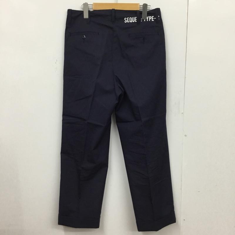 シークエル SEQUEL パンツ チノパン M 無地 紺 / ネイビー / メンズ USED 古着 中古 10081353