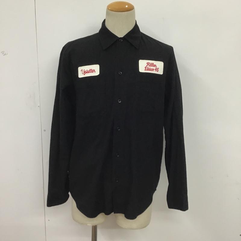 ワコマリア WACKO MARIA シャツ、ブラウス 長袖 M 無地 黒 / ブラック / メンズ USED 古着 中古 10081488