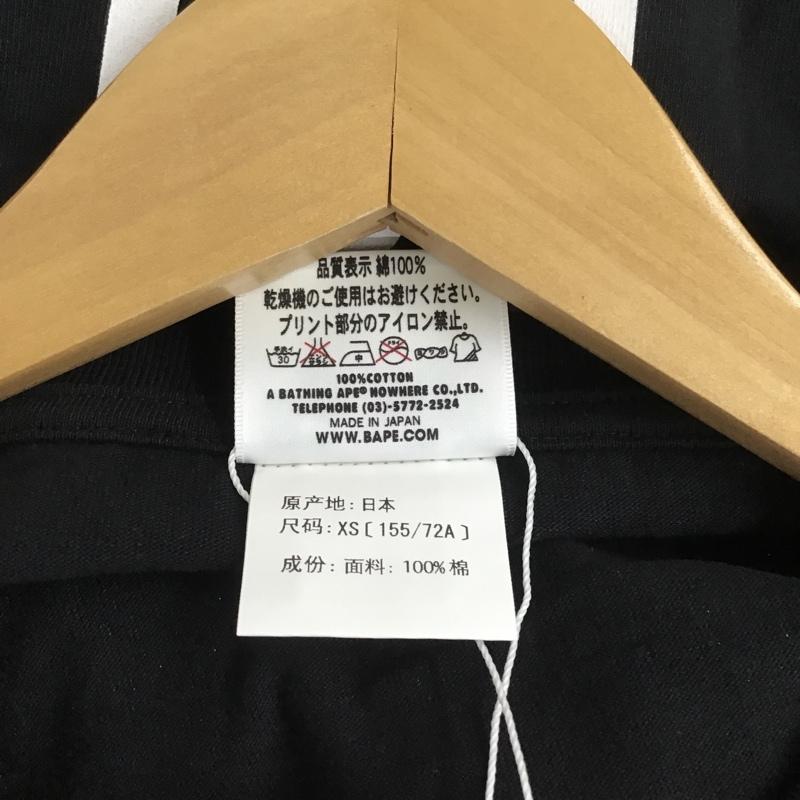 アベイシングエイプ A BATHING APE Tシャツ 半袖 コカ・コーラ タグ付 COCA-COLA XS ロゴ、文字 X プリント 黒 / ブラック / レディース USED 古着 中古 10081648