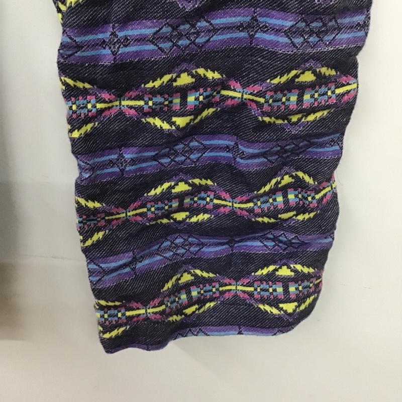 ワイルドシングス WILD THINGS ボトムス ボトムス P132325 クロップド丈 XS ネイティブ柄 紫 / パープル / メンズ USED 古着 中古 10081653