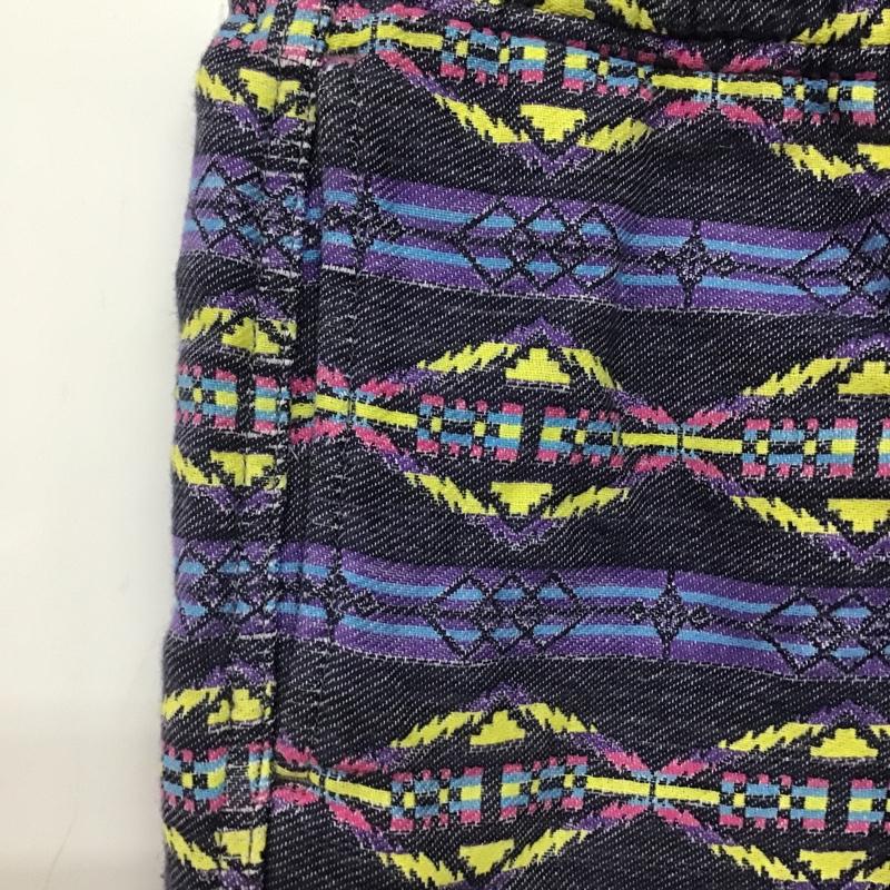 ワイルドシングス WILD THINGS ボトムス ボトムス P132325 クロップド丈 XS ネイティブ柄 紫 / パープル / メンズ USED 古着 中古 10081653