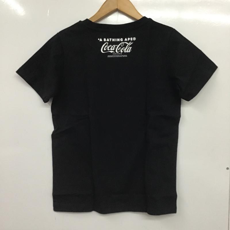 アベイシングエイプ A BATHING APE Tシャツ 半袖 コカ・コーラ タグ付 COCA-COLA XS プリント 黒 / ブラック / レディース USED 古着 中古 10081654