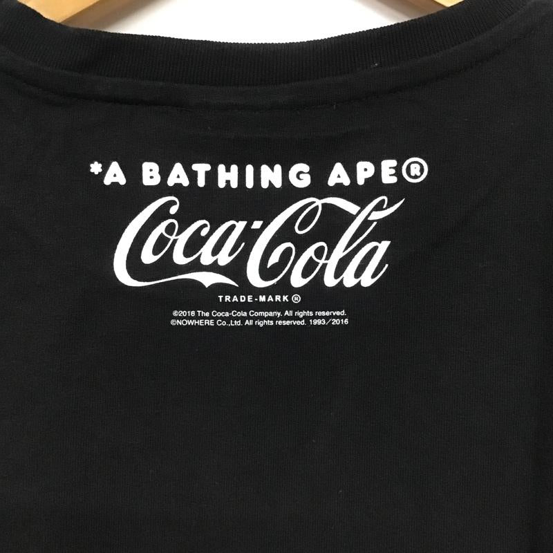 アベイシングエイプ A BATHING APE Tシャツ 半袖 コカ・コーラ タグ付 COCA-COLA XS プリント 黒 / ブラック / レディース USED 古着 中古 10081654