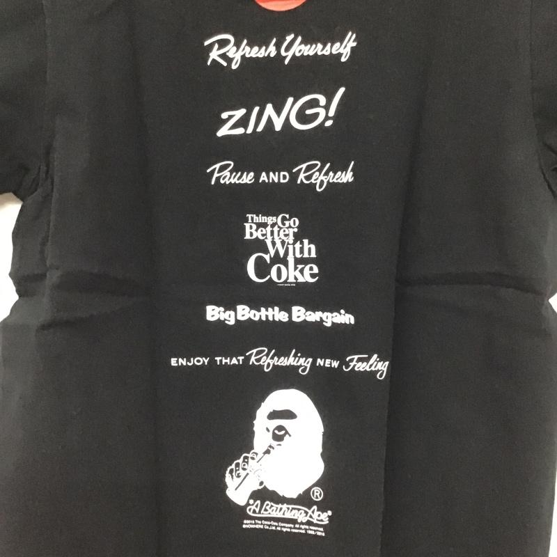 アベイシングエイプ A BATHING APE Tシャツ 半袖 コカ・コーラ タグ付 COCA-COLA XS レディース USED 古着 中古 10081669