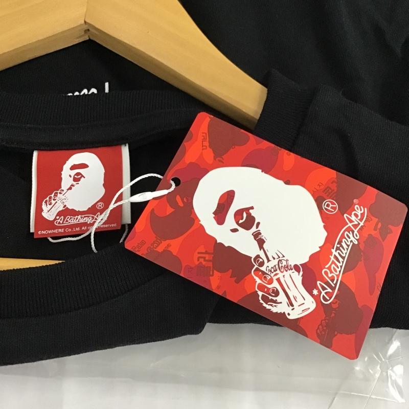 アベイシングエイプ A BATHING APE Tシャツ 半袖 コカ・コーラ タグ付 COCA-COLA XS レディース USED 古着 中古 10081669