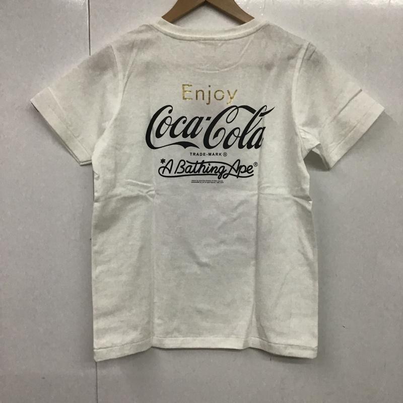 アベイシングエイプ A BATHING APE Tシャツ 半袖 コカ・コーラ タグ付 COCA-COLA XS プリント 白 / ホワイト / レディース USED 古着 中古 10081677