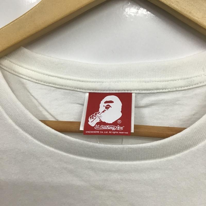 アベイシングエイプ A BATHING APE Tシャツ 半袖 コカ・コーラ タグ付 COCA-COLA MILO XS プリント 白 / ホワイト / レディース USED 古着 中古 10081690
