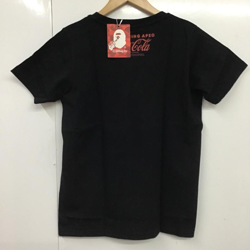 アベイシングエイプ A BATHING APE Tシャツ 半袖 コカ・コーラ タグ付 COCA-COLA MILO XS プリント 黒 / ブラック / レディース USED 古着 中古 10081692