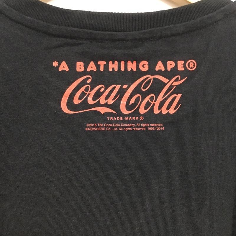 アベイシングエイプ A BATHING APE Tシャツ 半袖 コカ・コーラ タグ付 COCA-COLA MILO XS プリント 黒 / ブラック / レディース USED 古着 中古 10081692