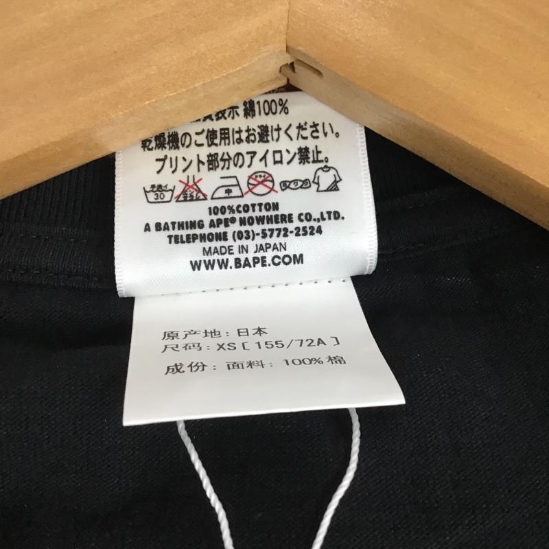 アベイシングエイプ A BATHING APE Tシャツ 半袖 コカ・コーラ タグ付 COCA-COLA MILO XS プリント 黒 / ブラック / レディース USED 古着 中古 10081692