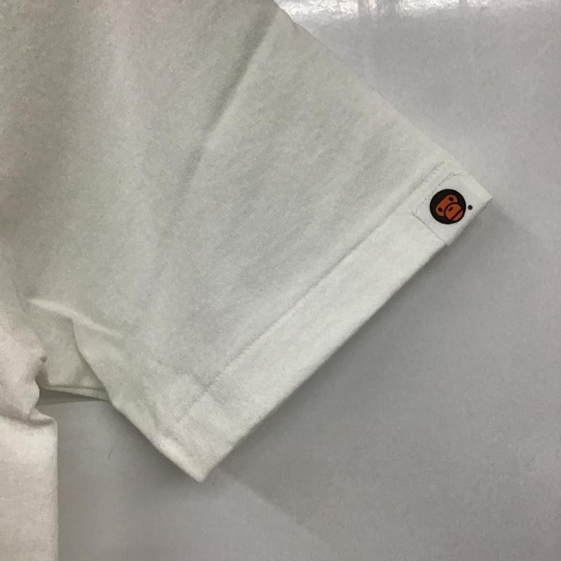 アベイシングエイプ A BATHING APE Tシャツ 半袖 MILO XS プリント 白 / ホワイト / レディース USED 古着 中古 10081697