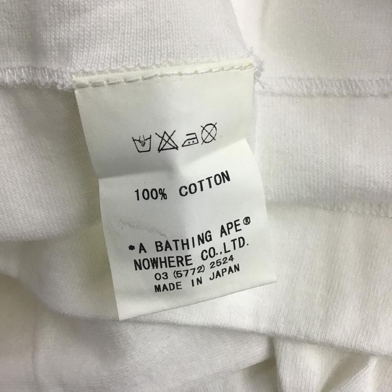 アベイシングエイプ A BATHING APE Tシャツ 半袖 MILO XS プリント 白 / ホワイト / レディース USED 古着 中古 10081697