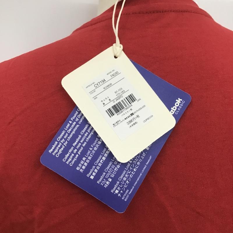 リーボック Reebok Tシャツ 半袖 CY7194 タグ付 無地 X プリント 赤 / レッド / メンズ USED 古着 中古 10081746