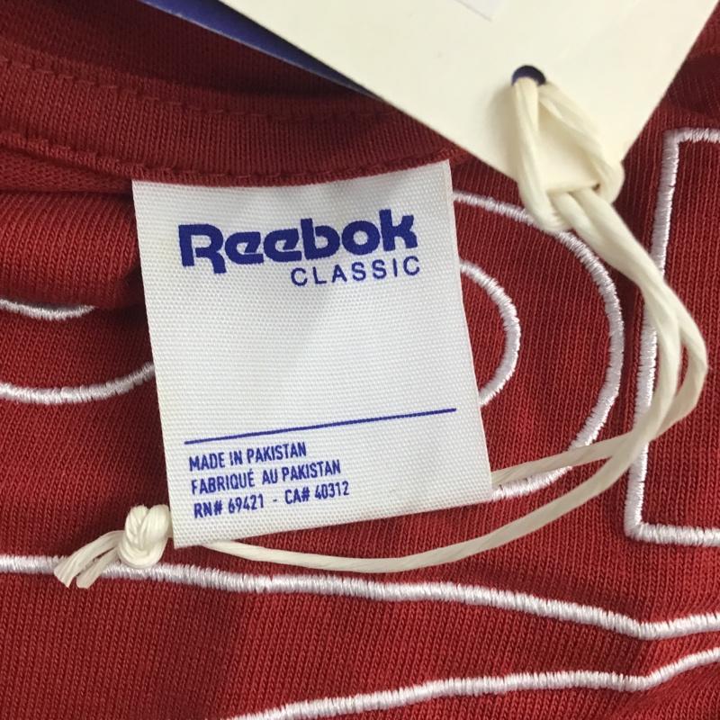 リーボック Reebok Tシャツ 半袖 CY7194 タグ付 無地 X プリント 赤 / レッド / メンズ USED 古着 中古 10081746